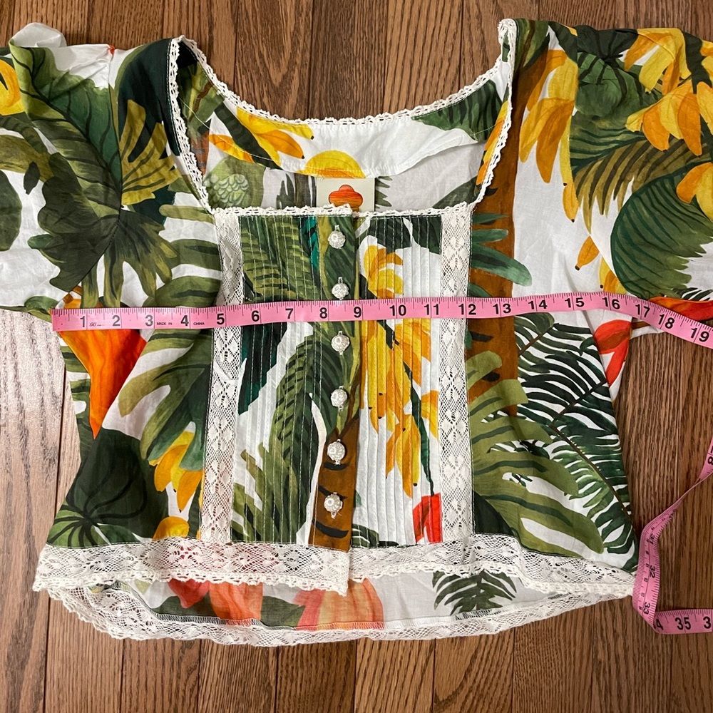Farm Rio White Cocoa Forest Blouse - Picture 10 of 16